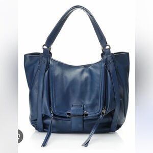 Kooba Blue Leather Tote Bag
